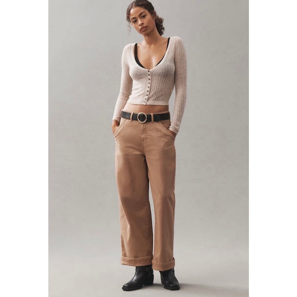 NWT / ANTHROPOLOGIE / SIZE 31 / PILCRO MASON HIGH RISE RELAXED GAUCHO ANKLE PANT